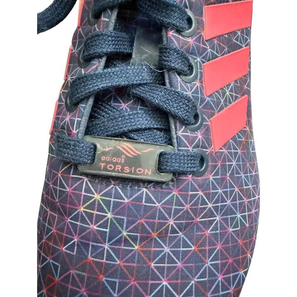 Adidas Torsion Womens Sneakers Navy/Pink Size 6 Athletic Running Shoes Geometric - Picture 4 of 16